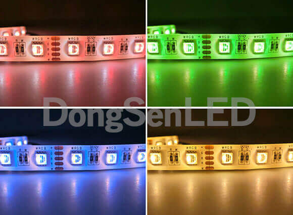 RGBW Flexible LED Strip - Integrated RGBW flexible led strip 4 chip in 1 led 19.2w/m DC24v TB12-60RGBW50
