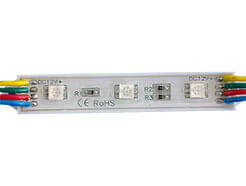 Epoxy LED Module - 3 led 5050 smd RGB led module 0.72watt M75-3RGB50