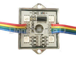Epoxy LED Module - Addressable 5050 RGB led module with IC M33-4IC