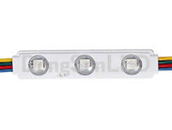 Injection LED Module With Lens - Inject 5050 RGB linear led sign module with pc cover IP67 MS-3RGB50