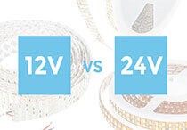 What's the difference between 12VDC vs 24VDC Flexible LED Strip Lights?