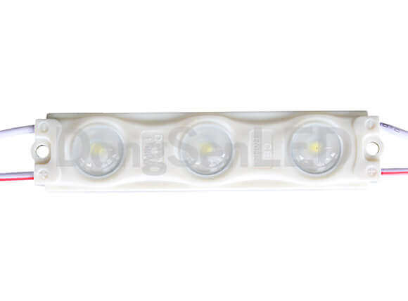 Economic LED Module - 3led 2835 inject led module with lens IP67 MS-3W28