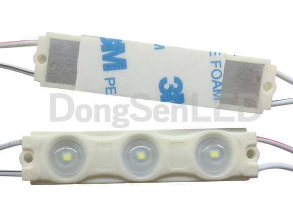 Economic LED Module - 3led 2835 inject led module with lens IP67 MS-3W28