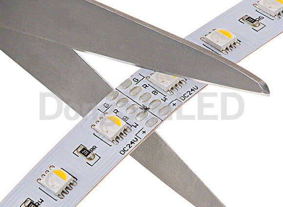 RGBW Flexible LED Strip - Integrated RGBW flexible led strip 4 chip in 1 led 19.2w/m DC24v TB12-60RGBW50