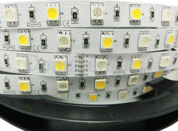 RGBW Flexible LED Strip - RGBW flexible led strip 30 RGB+30 white led TB10-60RGBW50