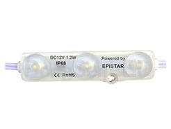 Injection LED Module With Lens - 3 LED Ultrasonic High Power 5630 LED Back-lit Module IP68 MU-3W56
